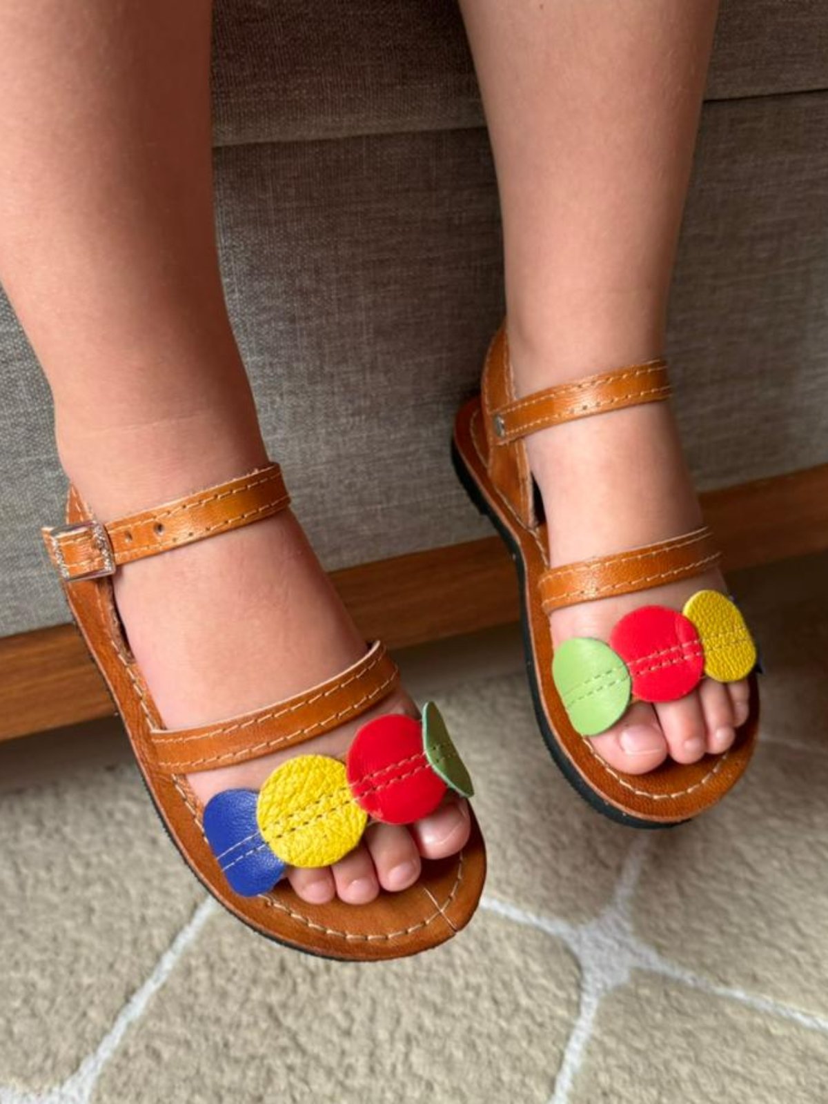 Sandália Infantil de Couro Legítimo Arteza