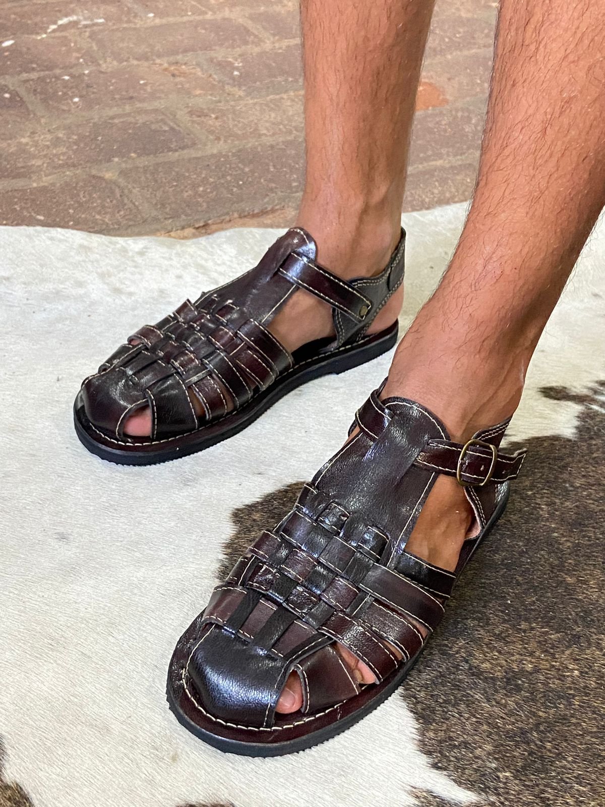 Sand Lia Leruchel SandÃ¡lia De Couro Fechada Sandália