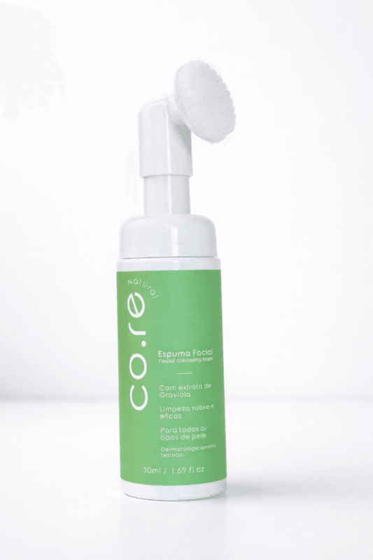 MINI Espuma de Limpeza Facial Natural (com extrato de graviola 50
