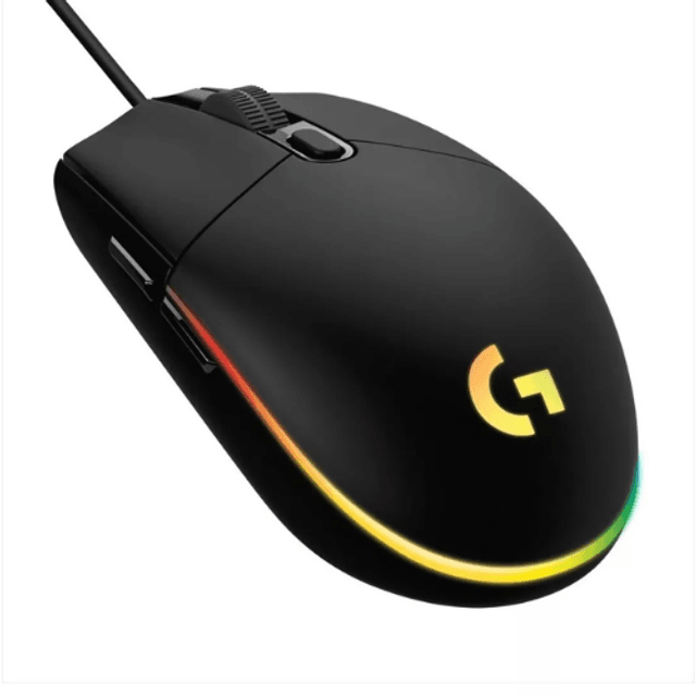 MOUSE GAMER LOGITECH G102 LIGHTSYNC DE 6 BOTÕES RGB PRETO