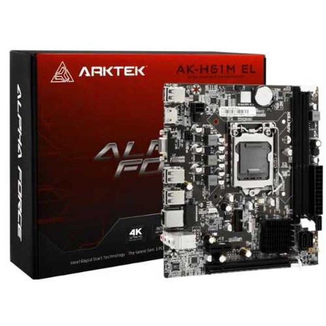 PLACA MÃE (1155) H61 ARKTECH AK-H61M EL | Oficina Informática