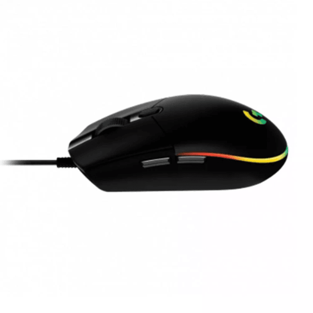 MOUSE GAMER LOGITECH G102 LIGHTSYNC DE 6 BOTÕES RGB PRETO