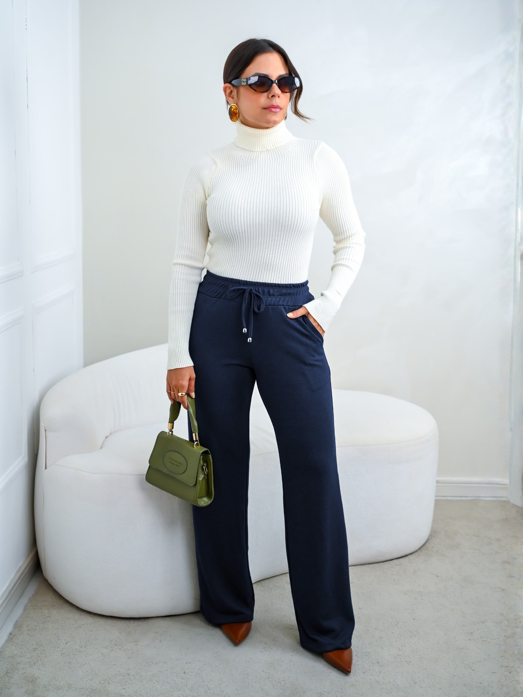 Calça Melina Reta Lanzinha | Naná Fashion Atacado