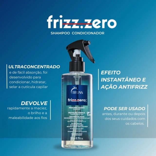 Spray Máscara Cabelo Truss Frizz Zero Alinhamento Anti Frizz | Petit ...