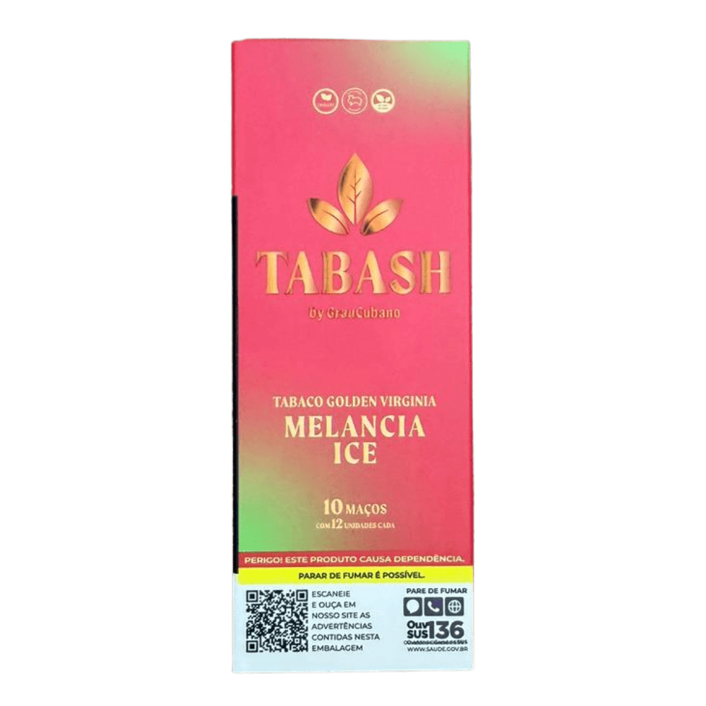 Tabaco Bolado c/12 Tabash - Melancia Ice | Tabacaria Eclipse