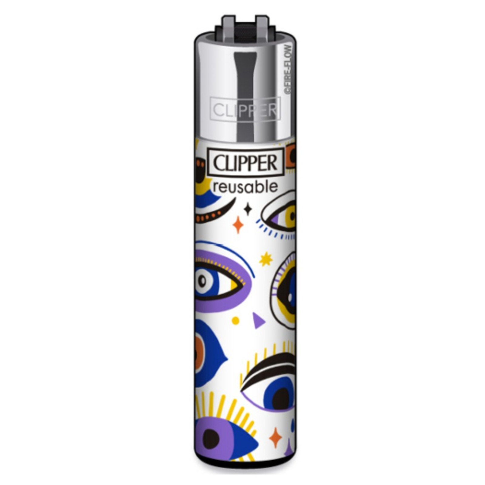 Isqueiro Clipper Look At Me Branco Crystal