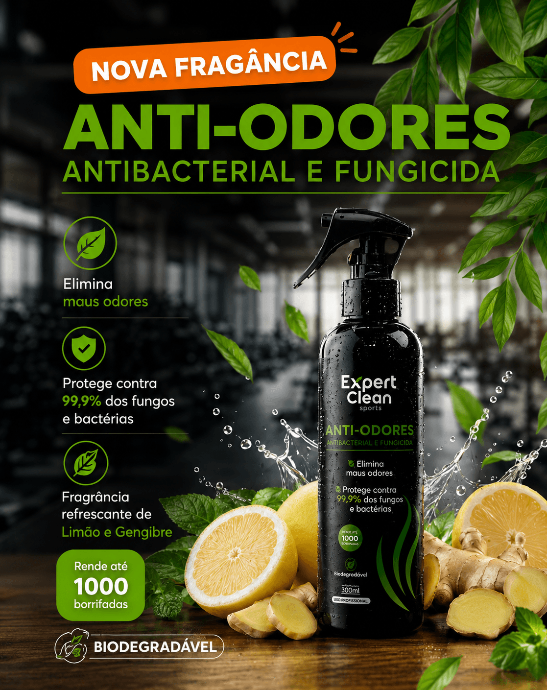 衛生日用品 WORKOUT Expert Clean Sports | Produtos de higienização esportiva