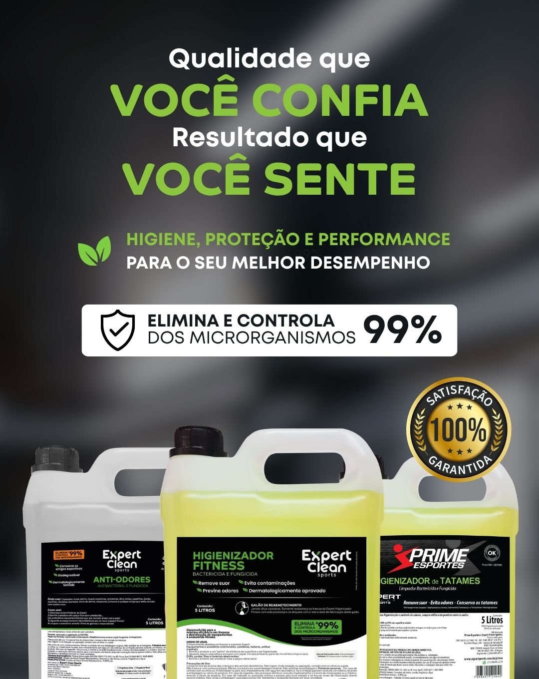 Expert Clean Sports | Produtos de higienização esportiva