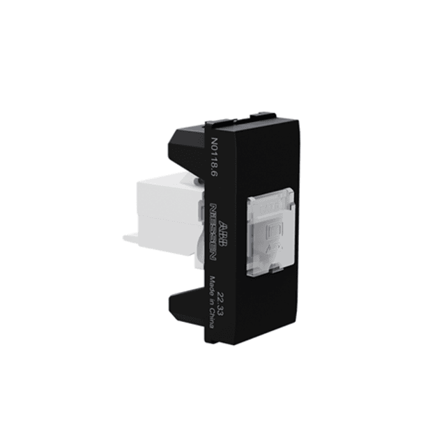 Modulo Origen ABB, RJ45 Cat6, 1 Modulo, Preto N0118.6 NG ...