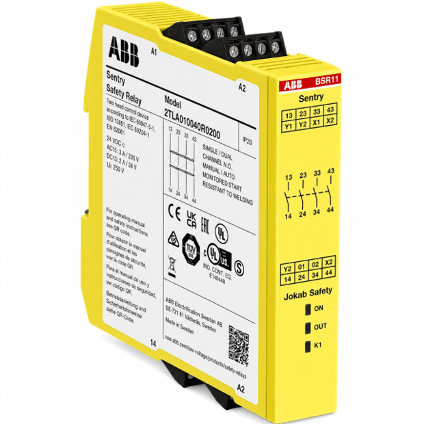 Relé de Segurança ABB Sentry BSR11 24Vcc 4NA | Loja da Eletrificação ...