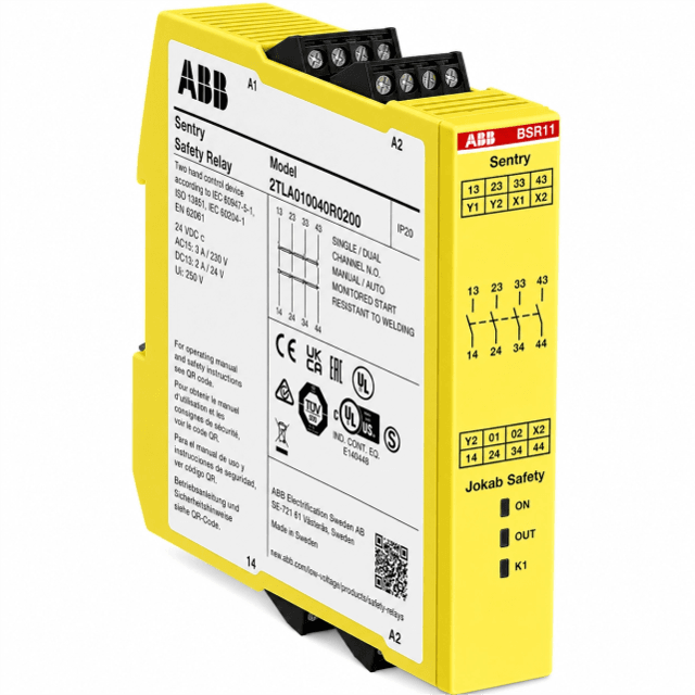Relé de Segurança ABB Sentry BSR11 24Vcc 4NA | Loja da Eletrificação ...