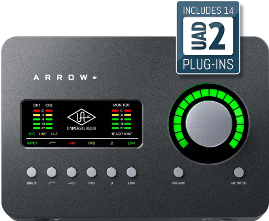 Universal audio Arrow interface de audio com Plugins DSP UAD2