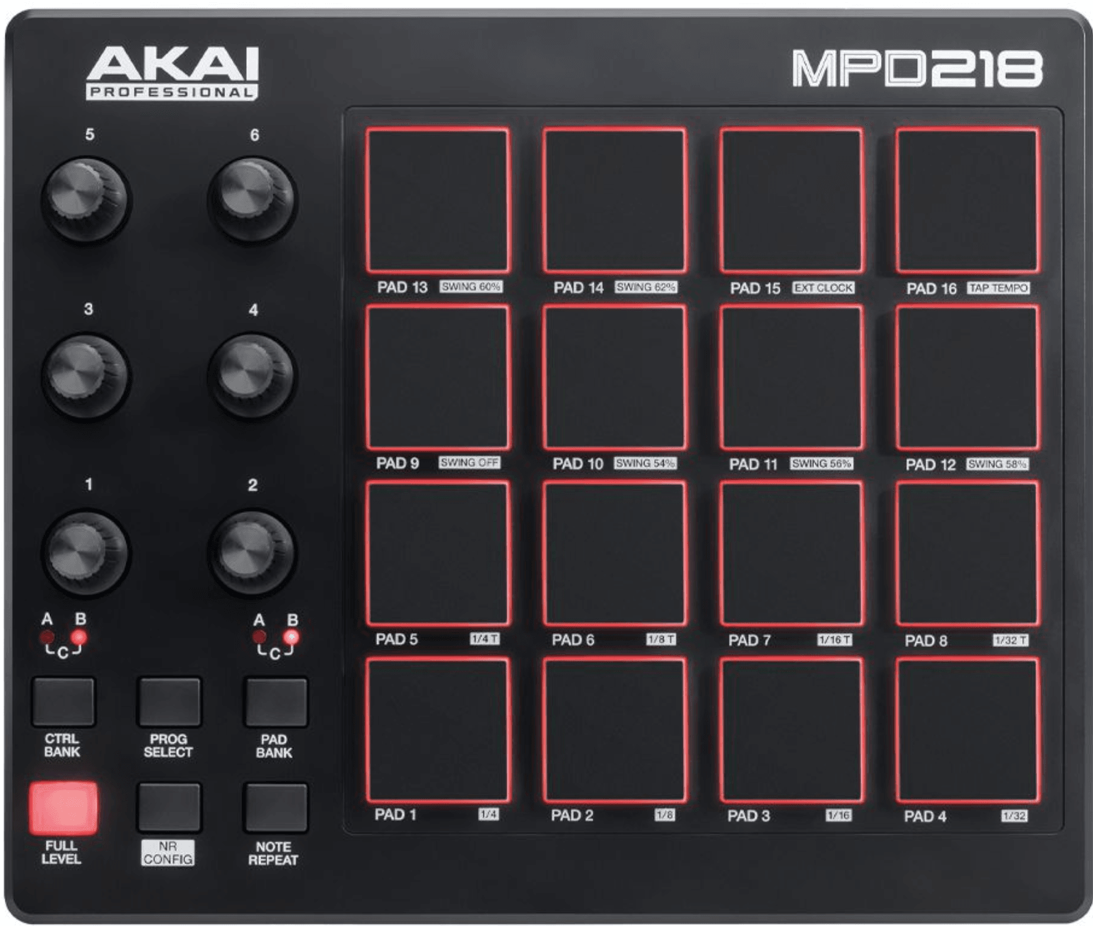 Controlador Akai MPD218 drum pad Midi USB ableton live DJ | Musicalpro