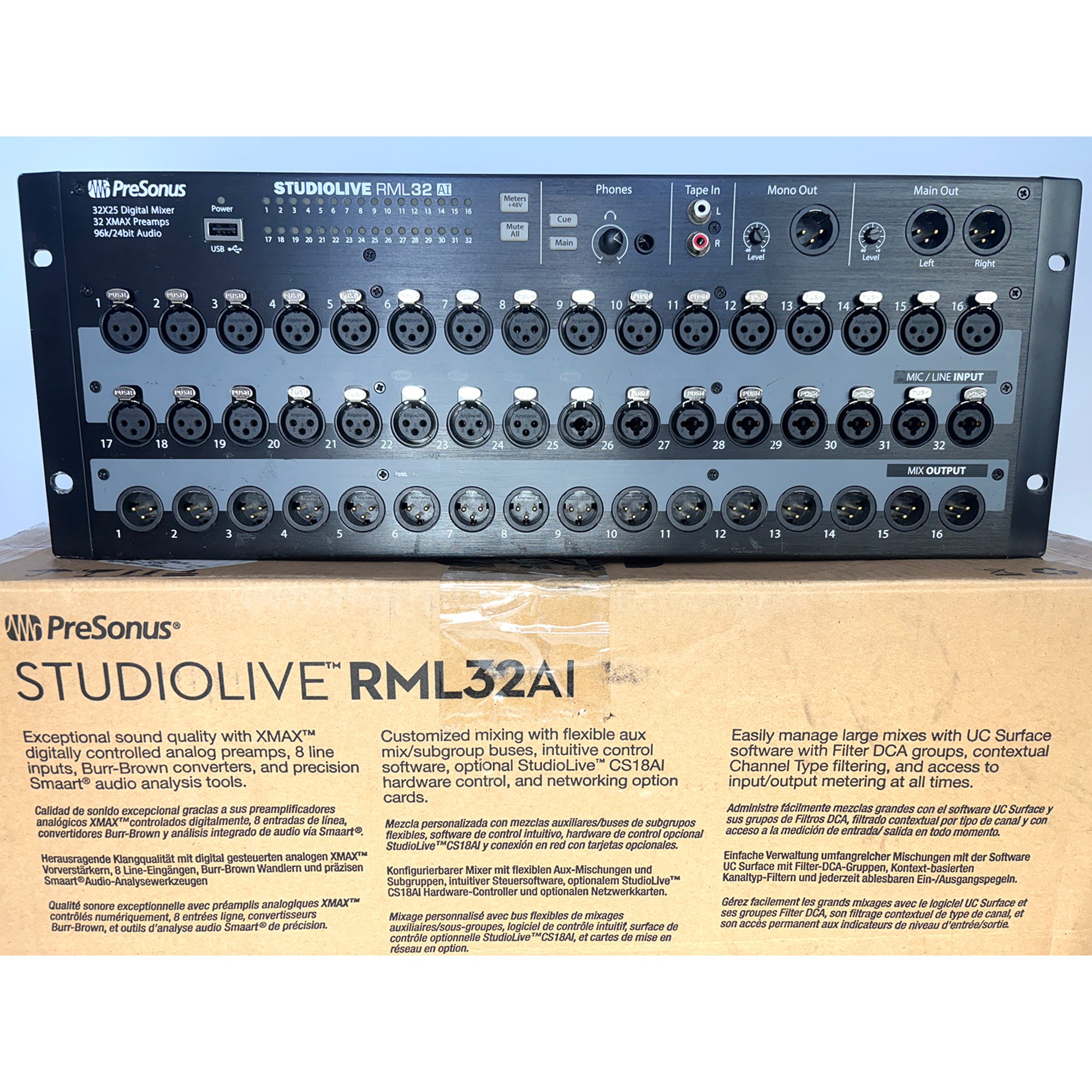 Presonus Studiolive Rm 32 Ai mesa de som digital 32 canais rack ...