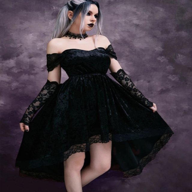 Vestido Mullet Dark Queen
