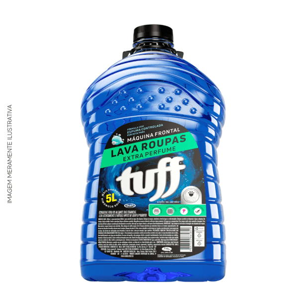 Sabão Lava Roupas Líquido Concentrado (Extra Perfume) 5l Tuff | Casalimpp