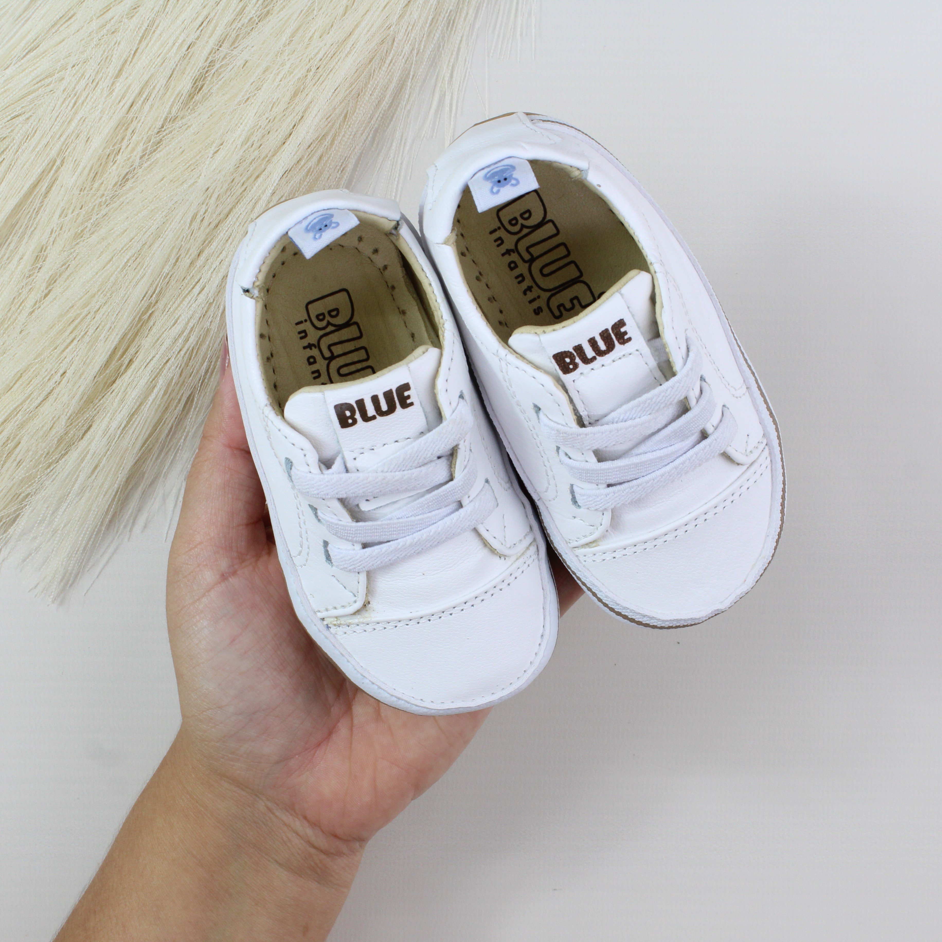 Sapato Tênis Infantil Menino Fly Couro Legítimo ALGODÃO DOCE