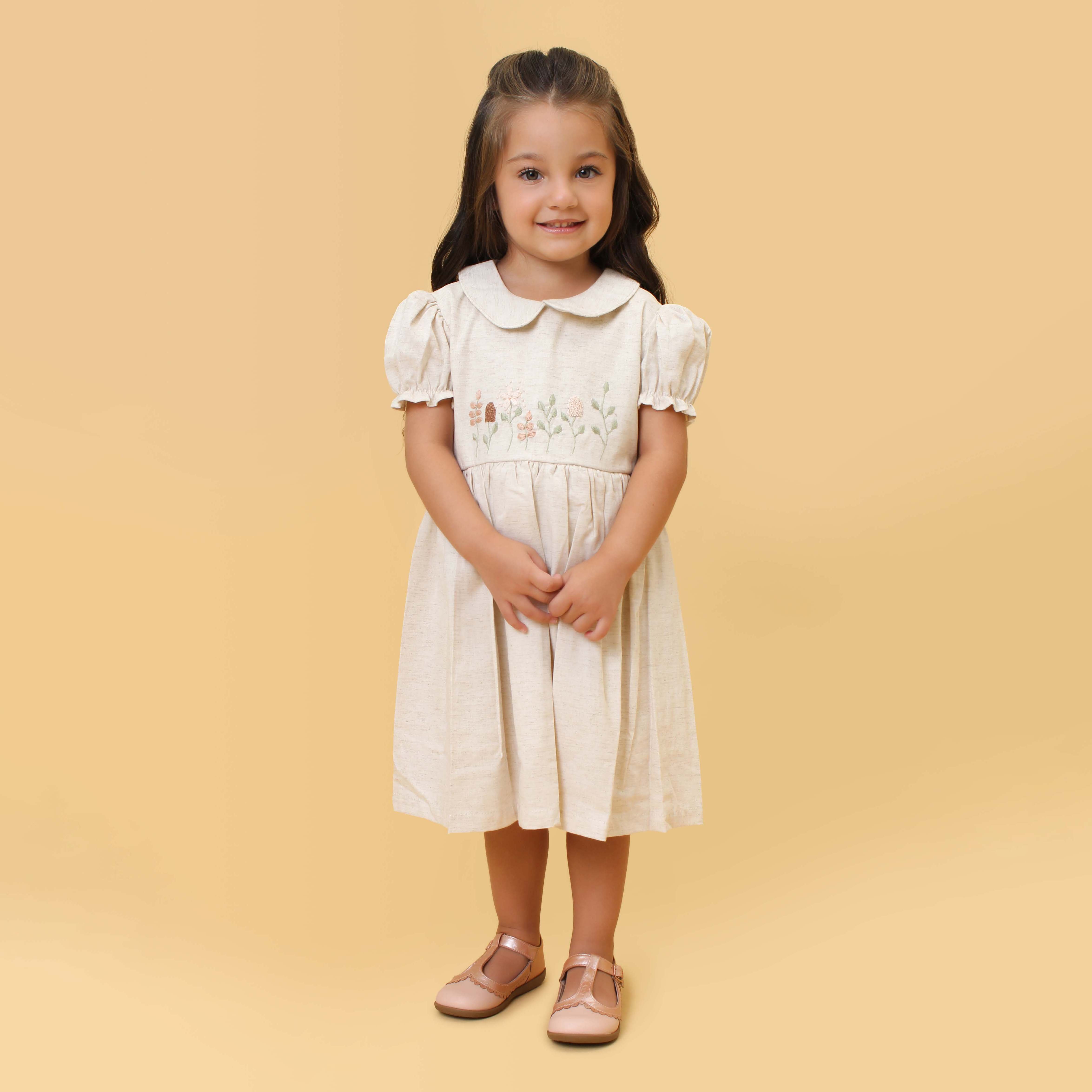 Vestido Infantil Tecido Algodão 100 Algodão Vestido Infantil