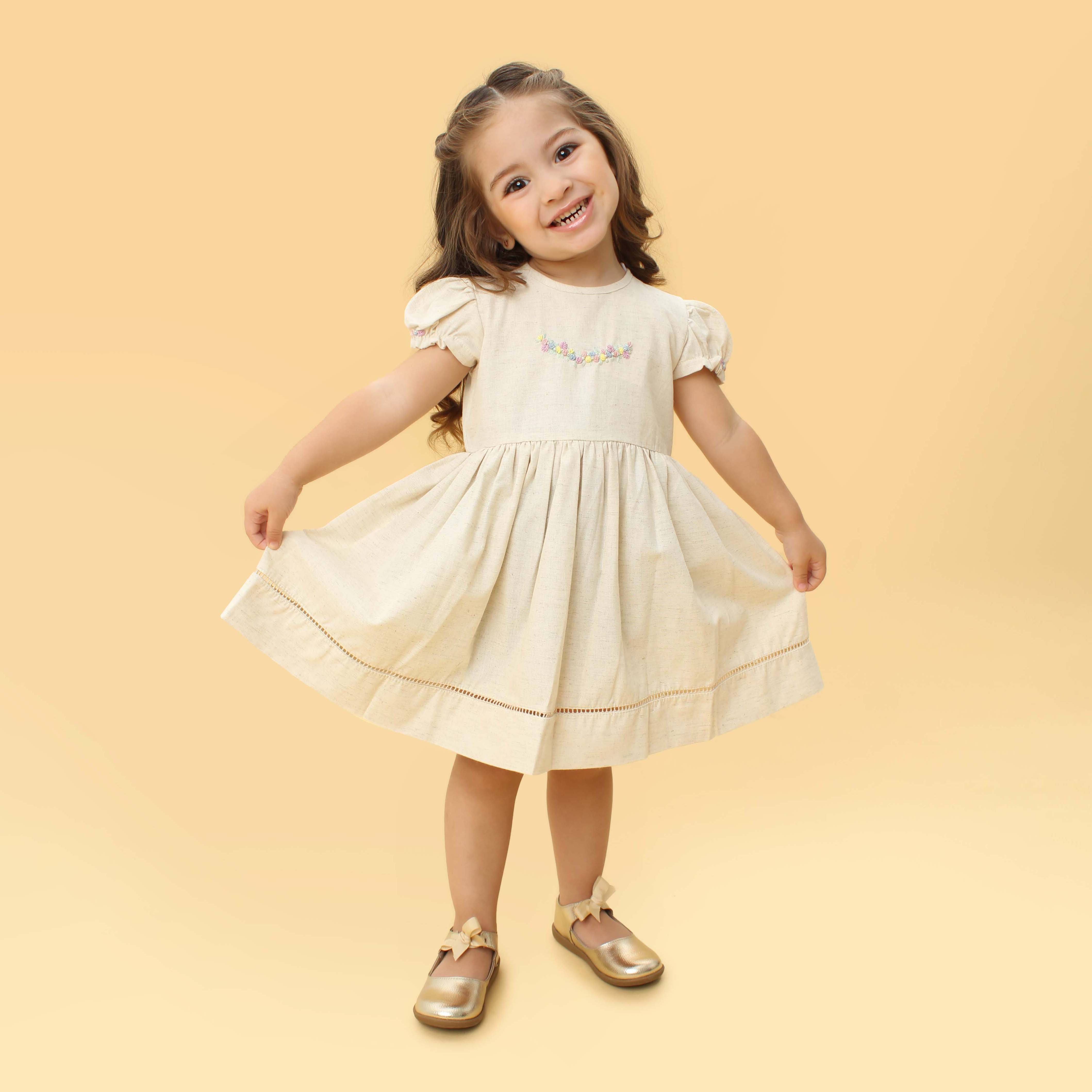 Vestido para bebe menina fashion