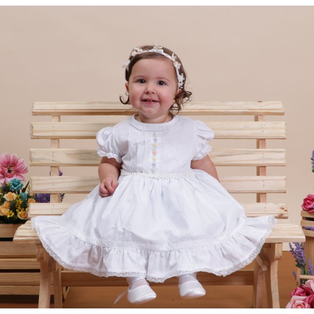 Vestido Branco Vestido De Um Ombro Sรยณ Infantil Vestido Curto