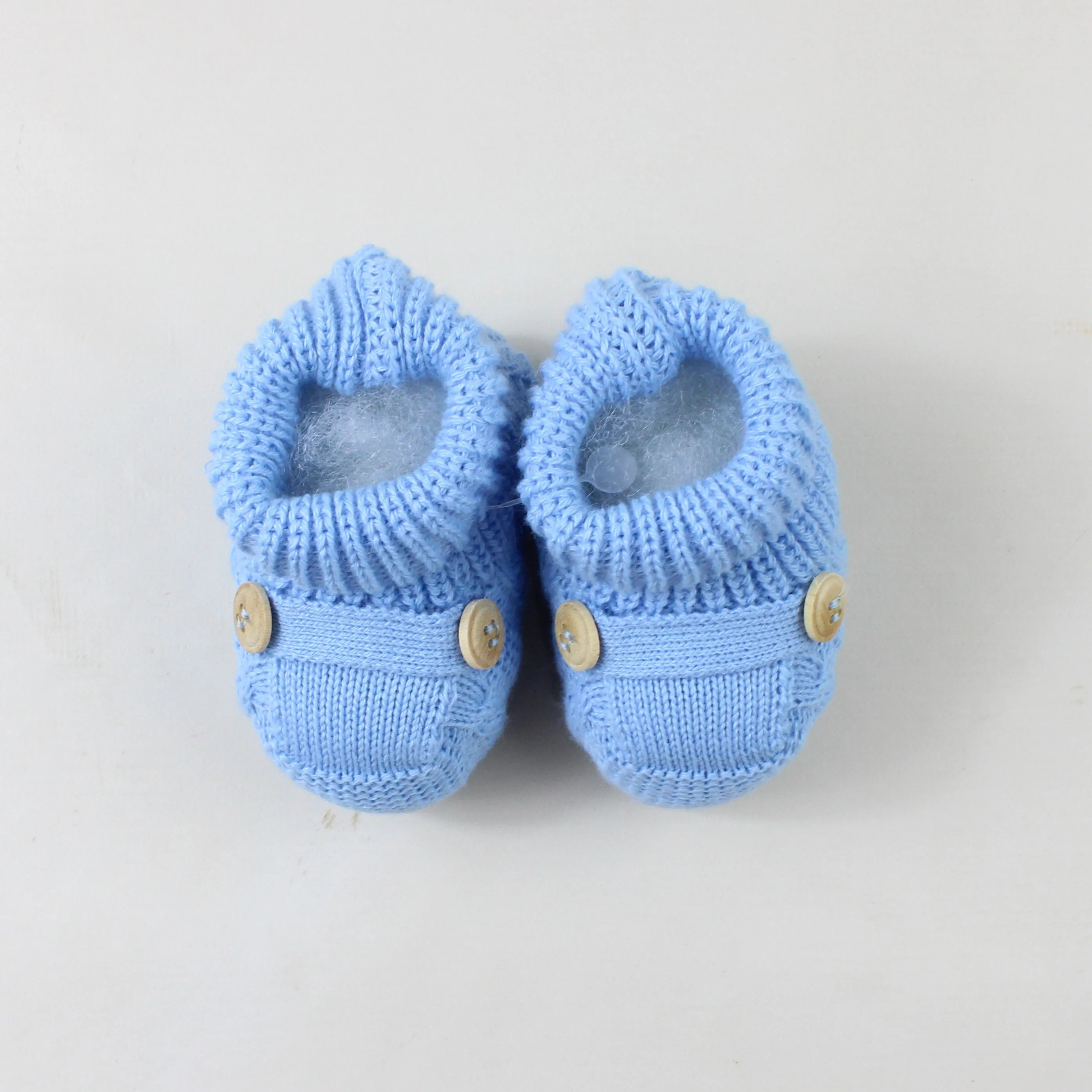 Sapatinho Trico Sapato De TricÃ´ De BebÃª Pompom Trico Sapatinho - Main Image
