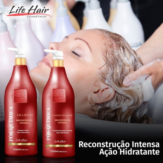 Life Hair Kit Tratamento Pós Química Lavatório 2,5L | Neide Hair Cosméticos