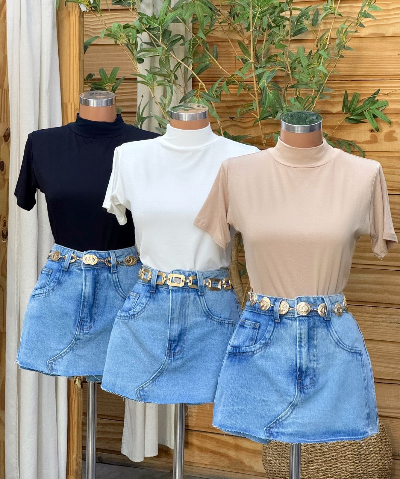 Short/saia jeans Lia