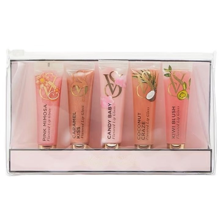 Victoria's Secret Flavor Lip Gloss Coffret X5 | Bia Bee Perfumaria