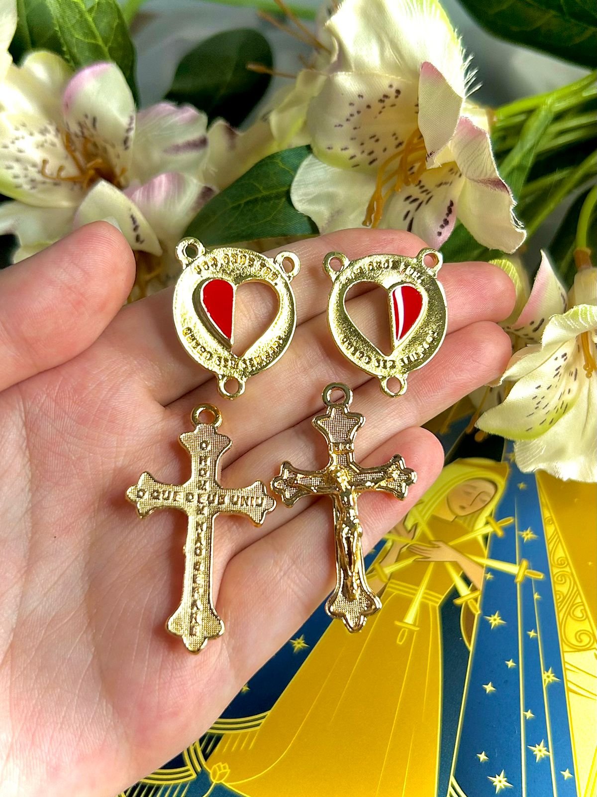 Kit entremeio + cruz do casal (2 entremeios + 2 cruzes) | Oikos