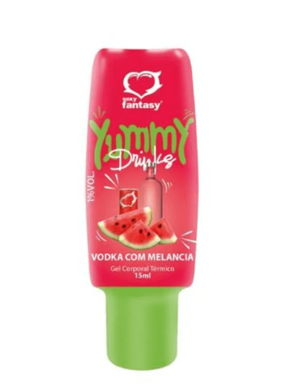 GEL COMESTIVEL YUMMY DRINKS SABOR VODKA COM MELANCIA 15ML SEXY