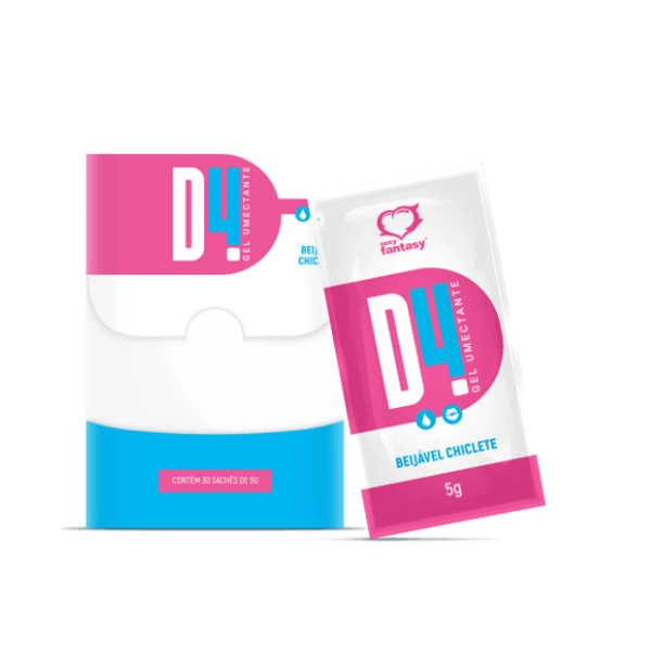 LUBRIFICANTE INTIMO GEL UMECTANTE D4 SACHE CHICLETE 5G SEXY