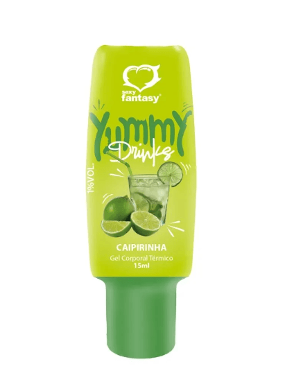 GEL COMESTIVEL YUMMY DRINKS SABOR CAIPIRINHA 15ML SEXY FANTASY