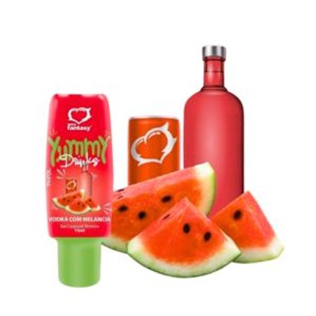 GEL COMESTIVEL YUMMY DRINKS SABOR VODKA COM MELANCIA 15ML SEXY