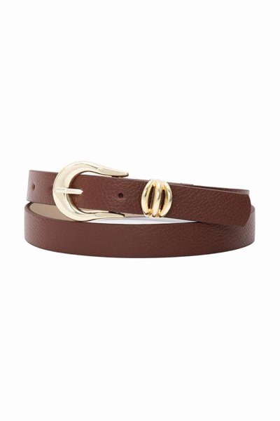 CINTO COURO TRES PASSANTES DETALHADO | Emiliah Store Ltda