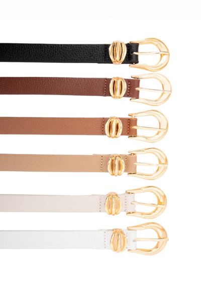 CINTO COURO TRES PASSANTES DETALHADO | Emiliah Store Ltda