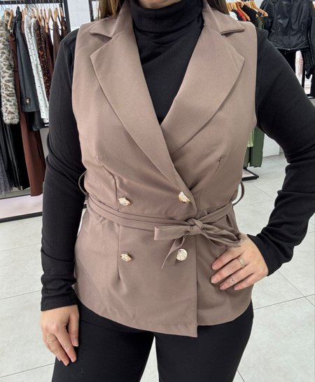 Colete Antonela - Transpas Alfaiataria | Emiliah Store Ltda