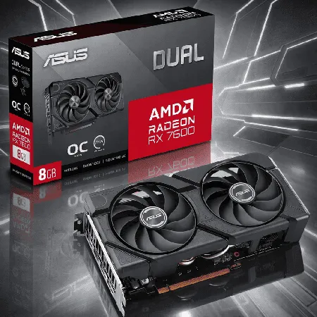 Placa de Vídeo ASUS Dual Radeon RX 7600 EVO OC Edition, 8GB, GDDR6