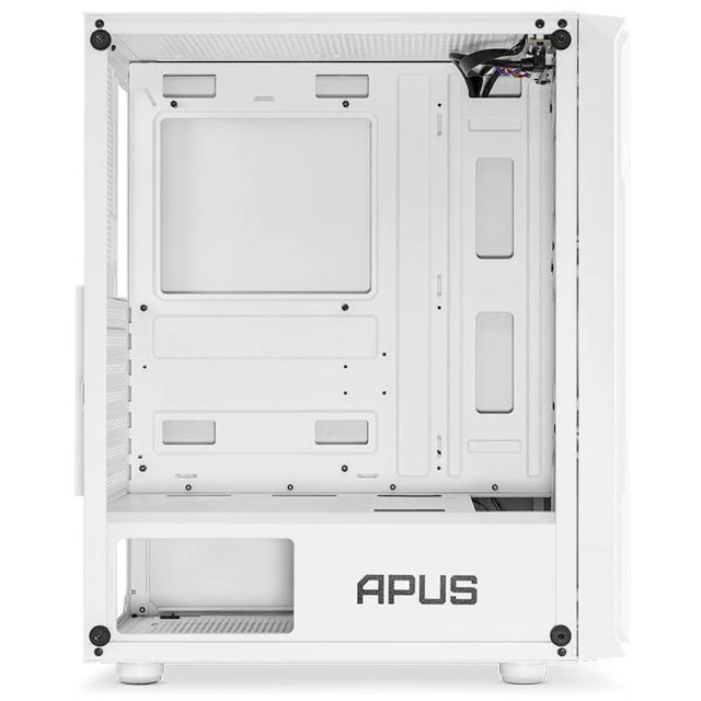Gabinete Gamer Apus, Mid-Tower, Lateral de Vidro Temperado, Branco, PG ...