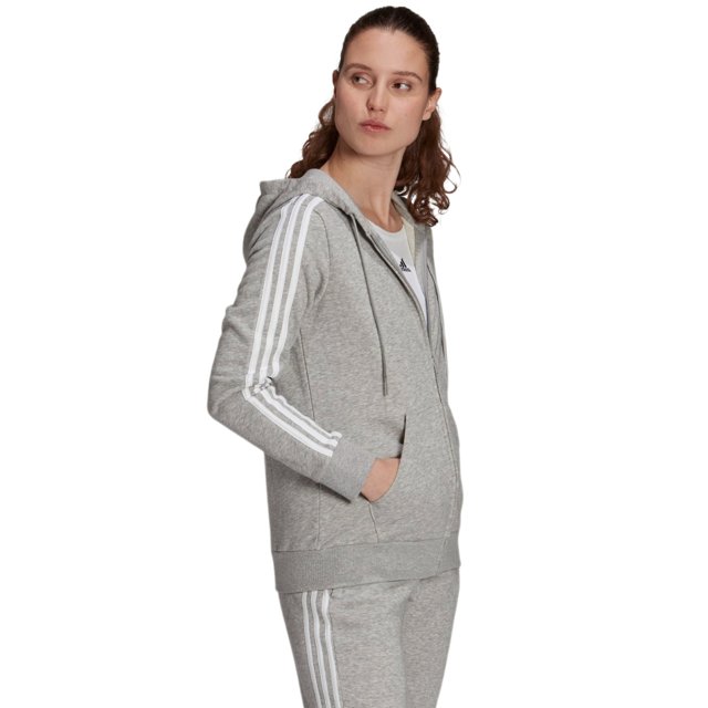 Blusa de Moletom Fechada adidas Sportswear Essentials 3-Stripes Preta -  Compre Agora