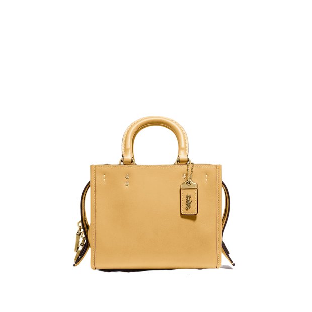 metallic gold coach bolsa