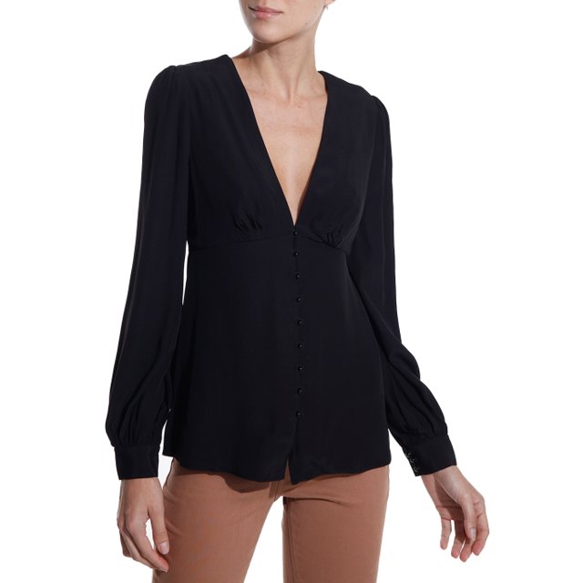 Blusa Blanca - Preto - Comprar em Letslo