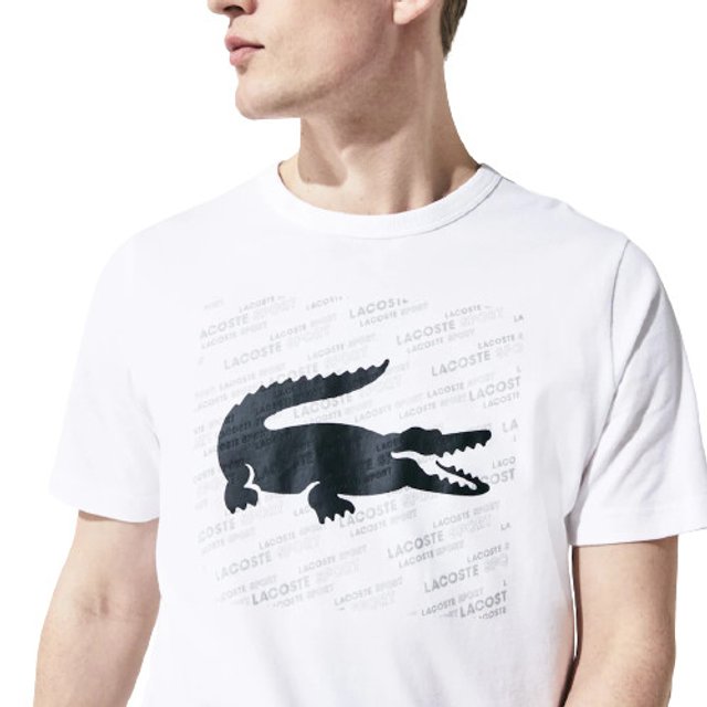 camiseta lacoste estampa