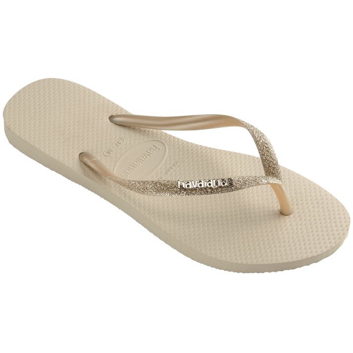 chinelo havaiana slim com glitter