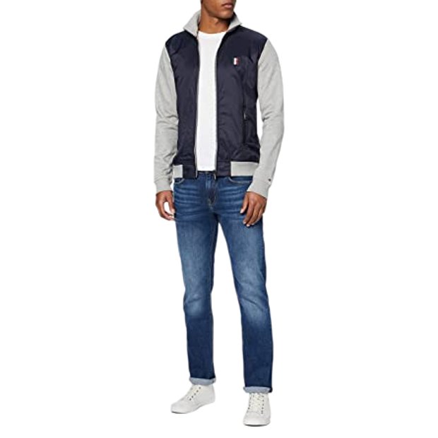 Jaqueta Tommy Hilfiger Mixed Media Zip Through Dreamland As