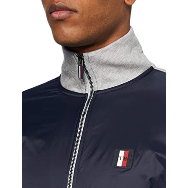 Jaqueta Tommy Hilfiger Mixed Media Zip Through Dreamland As