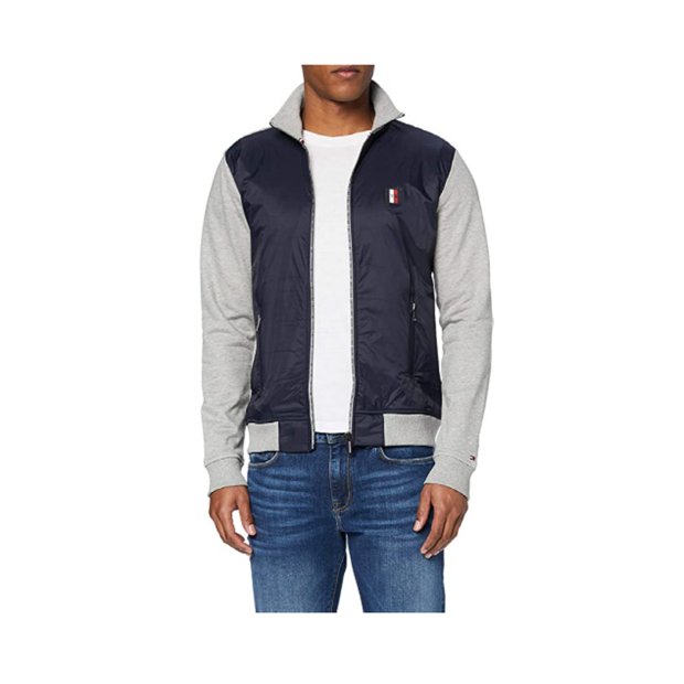 Jaqueta Tommy Hilfiger Mixed Media Zip Through Dreamland As
