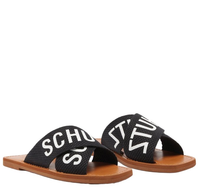 Sandália Rasteira de X Logo Schutz Animal Print | Schutz