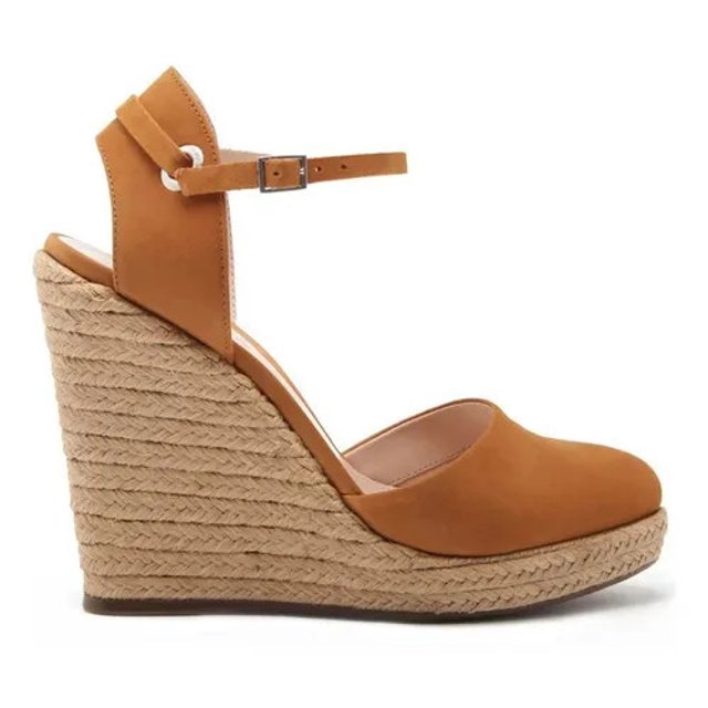 Sandália Feminina Anabela Cordas - Schutz - Bege - Shop2gether