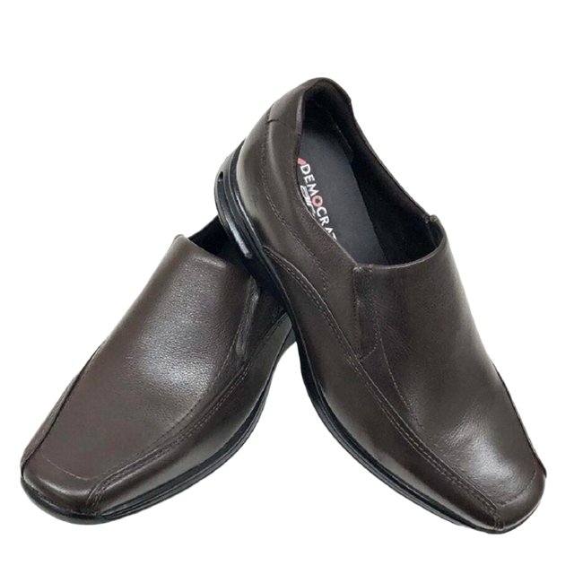 Sapato Democrata Smart Comfort Air Spot Masculino Marrom / Preto