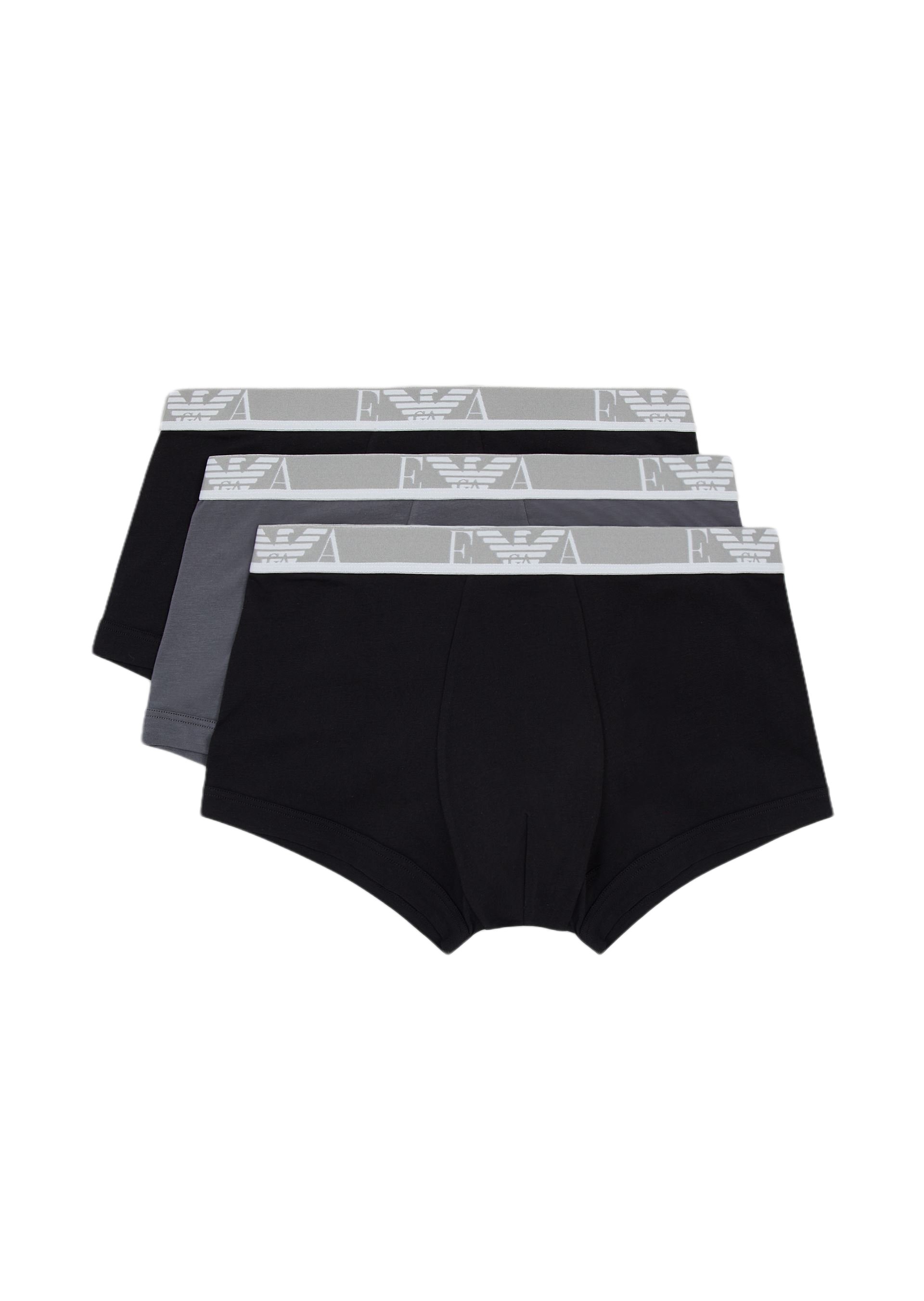 Cueca Emporio Armani Boxer Briefs With Monogram Logo Waistband